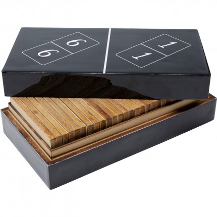 Jeu de dominos noirs coffret Kare Design