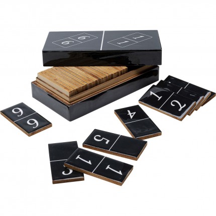 Jeu de dominos noirs coffret Kare Design