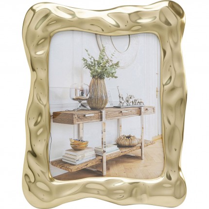 Cadre photo Jade Swing doré 17x23cm Kare Design