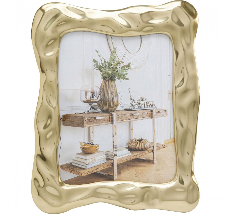 Cadre photo Jade Swing doré 17x23cm Kare Design