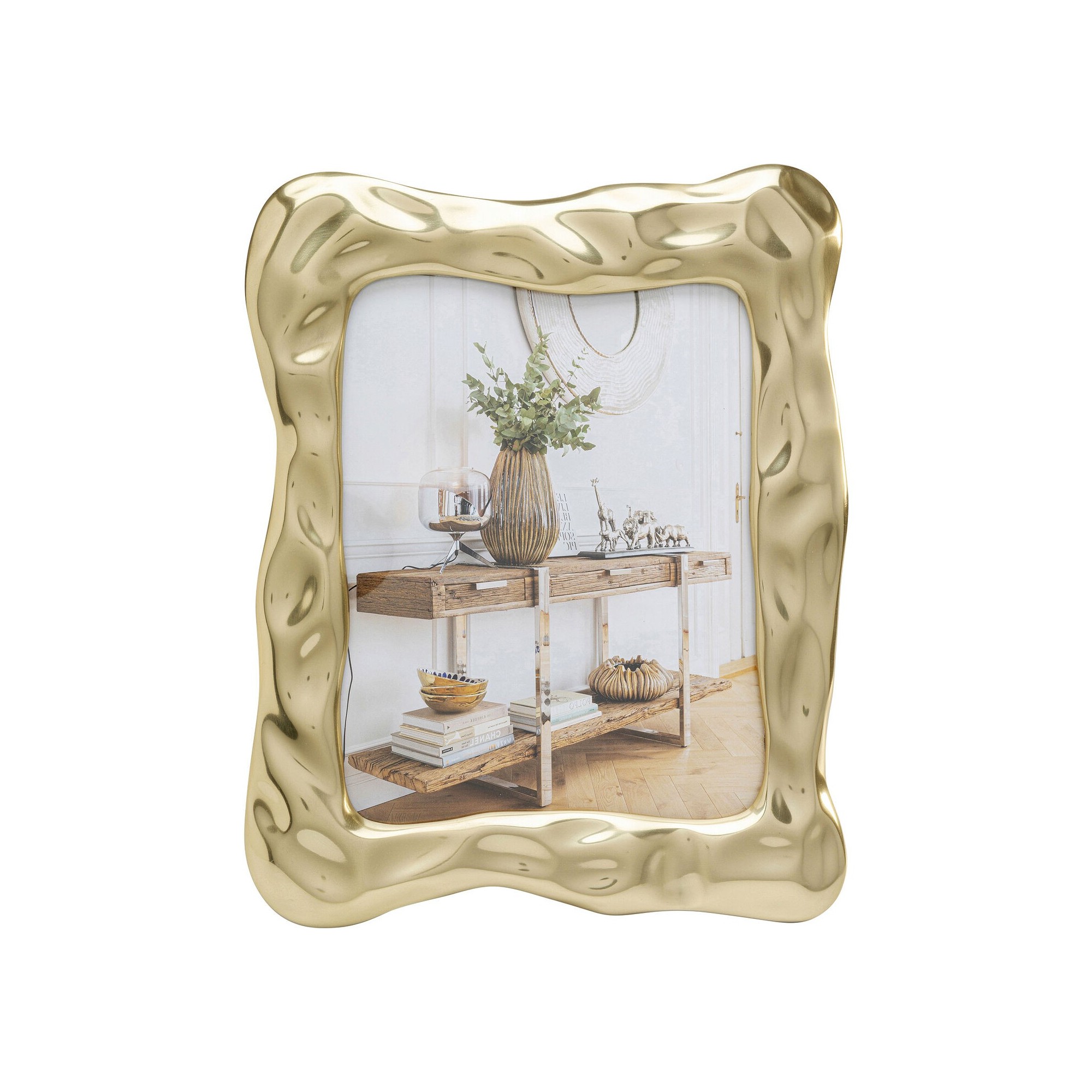 Cadre photo Jade Swing doré 17x23cm Kare Design