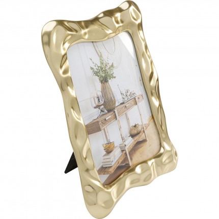 Cadre photo Jade Swing doré 17x23cm Kare Design