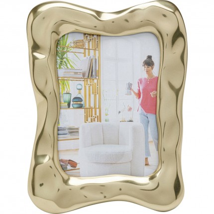 Cadre photo Jade Swing doré 27x33cm Kare Design