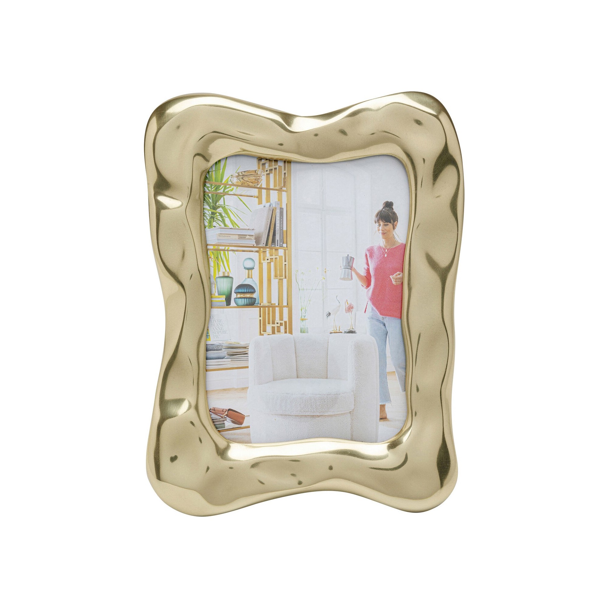 Cadre photo Jade Swing doré 27x33cm Kare Design