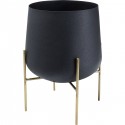 Cache-pot Valeria noir set de 3 Kare Design