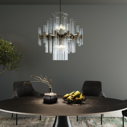 Table Grande Possibilita 220x120cm noire et grès Kare Design