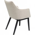 Chaise avec accoudoirs Modino crème Kare Design