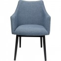 Chaise avec accoudoirs Modino bleue Kare Design