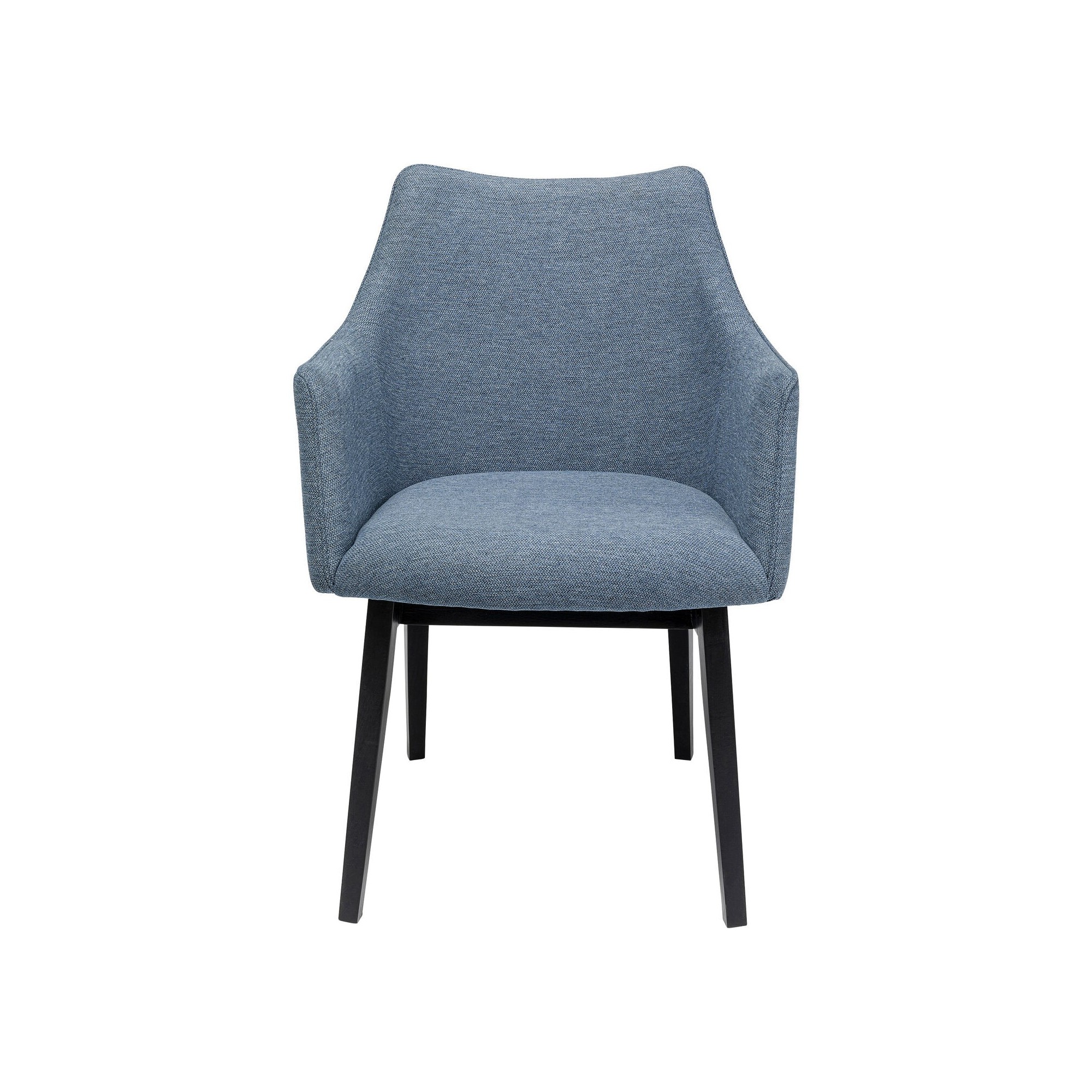 Chaise avec accoudoirs Modino bleue Kare Design