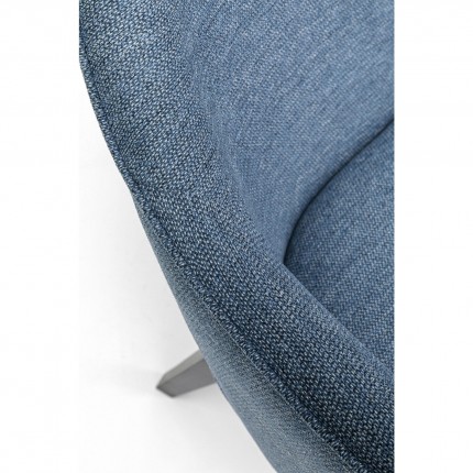 Chaise avec accoudoirs Modino bleue Kare Design