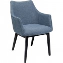 Chaise avec accoudoirs Modino bleue Kare Design