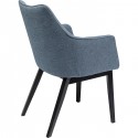 Chaise avec accoudoirs Modino bleue Kare Design