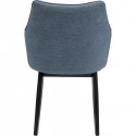 Chaise avec accoudoirs Modino bleue Kare Design