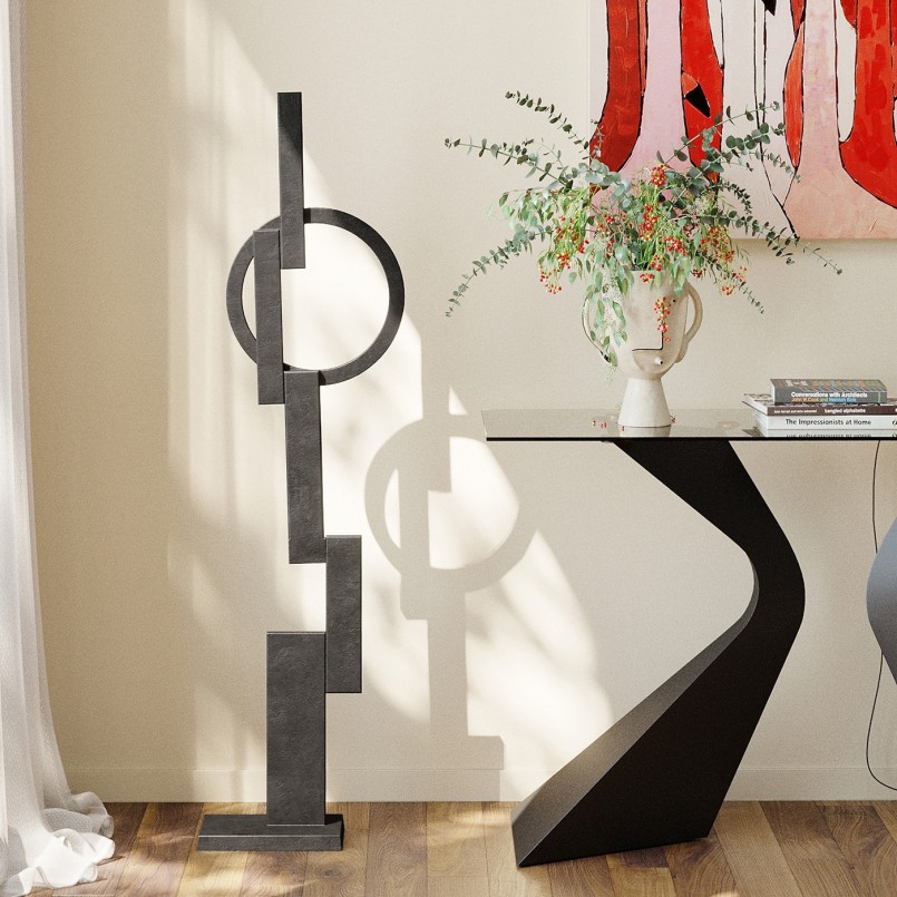 Console Gloria noire 140x45cm Kare Design