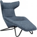 Fauteuil Granada bleu foncé Kare Design