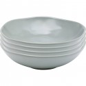 Assiettes creuses Organic sauge 21cm set de 4 Kare Design