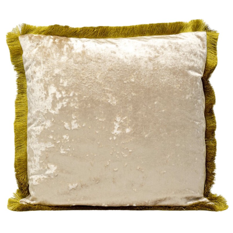 Coussin à franges Cannes beige Kare Design