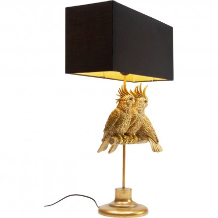 Lampe perroquets dorés trio Kare Design