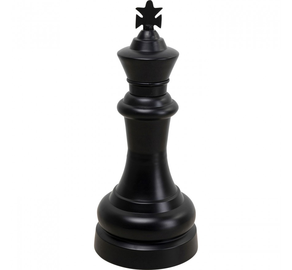 Déco échec roi noir 68cm Kare Design