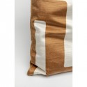 Coussin labyrinthe marron Kare Design