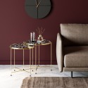 Tables d'appoint Priya noires set de 2 Kare Design