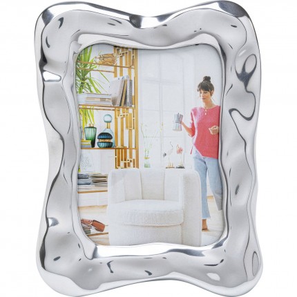 Cadre photo Jade Swing argenté 17x23cm Kare Design