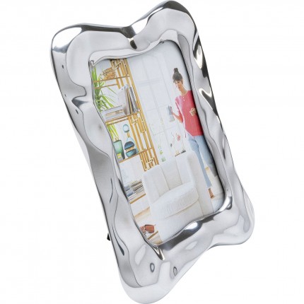 Cadre photo Jade Swing argenté 17x23cm Kare Design