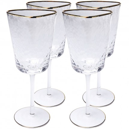 Red Wine Glass Hommage (4/set) Kare Design