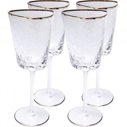 Verres à vin blanc Hommage set de 4 Kare Design