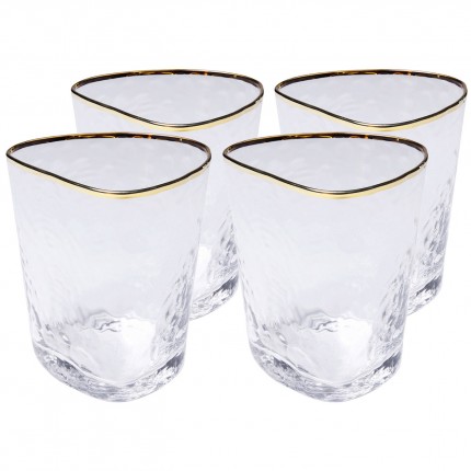 Verres à eau Hommage set de 4 Kare Design