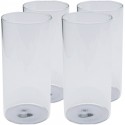 Verres à eau Electra argentés 15cm set de 4 Kare Design