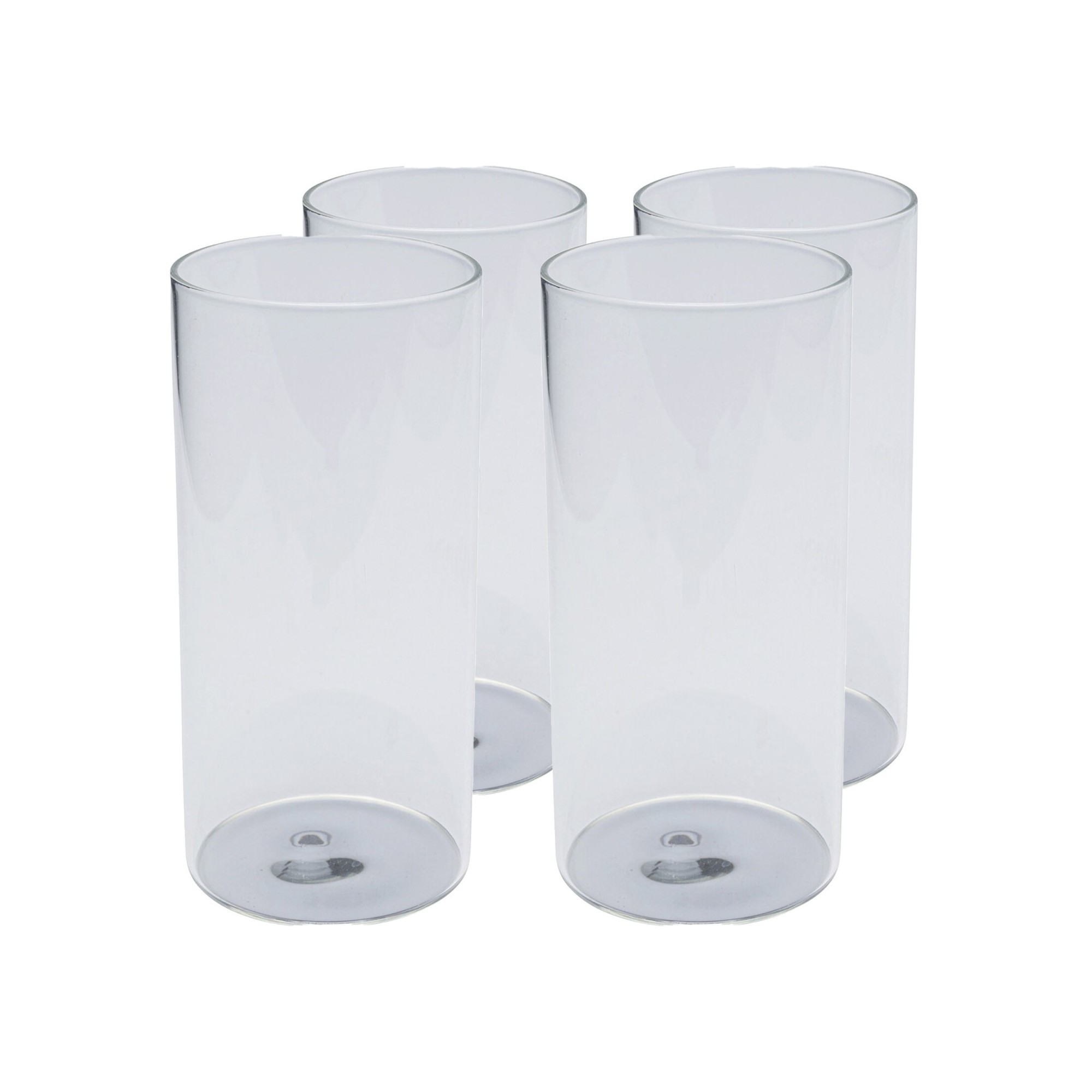 Verres à eau Electra argentés 15cm set de 4 Kare Design