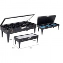 Table basse Collector noire 122x55cm Kare Design
