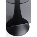 Table Grande Possibilita 180x120cm noire verre fumé Kare Design