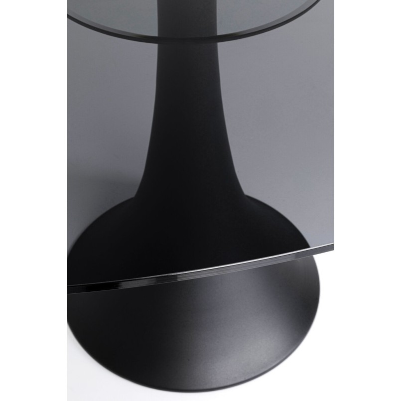 Table Grande Possibilita 180x120cm noire verre fumé Kare Design