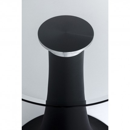 Table Grande Possibilita 180x120cm noire verre fumé Kare Design