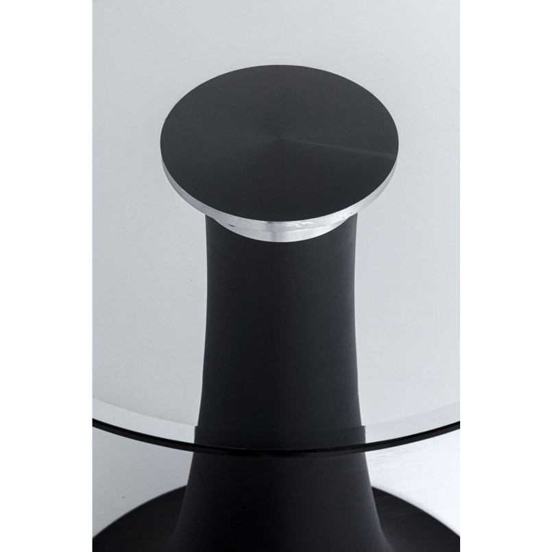 Table Grande Possibilita 180x120cm noire verre fumé Kare Design