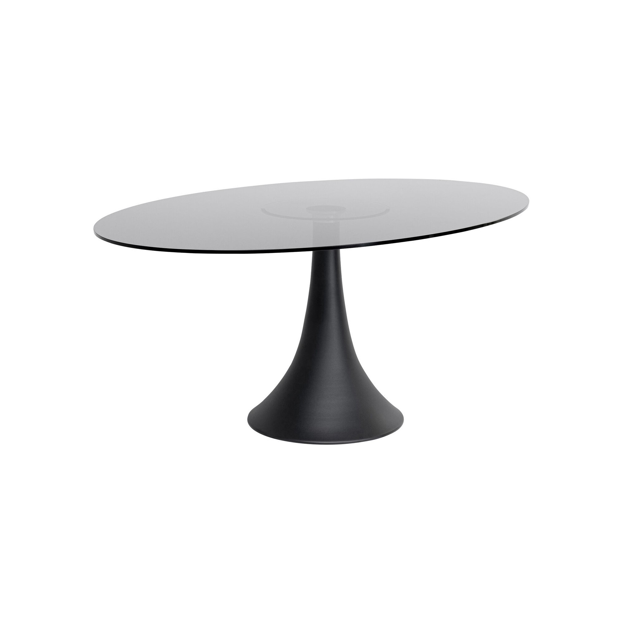 Table Grande Possibilita 180x120cm noire verre fumé Kare Design