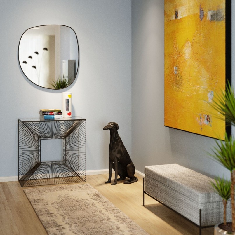 Mirror Göteborg  71x71cm Kare Design