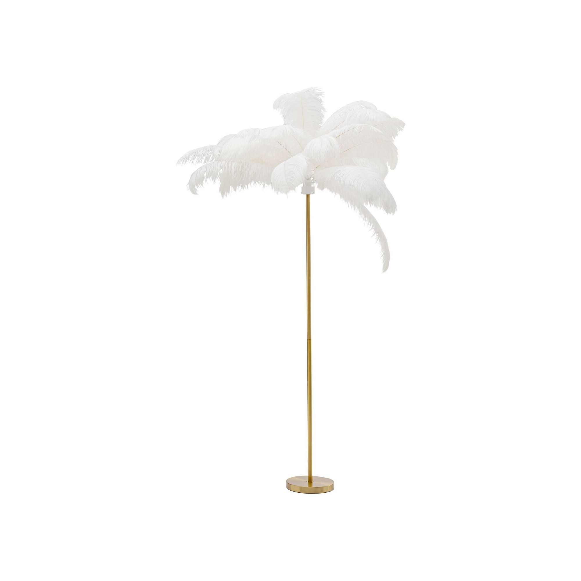 Lampadaire plumes 165cm blanc Kare Design