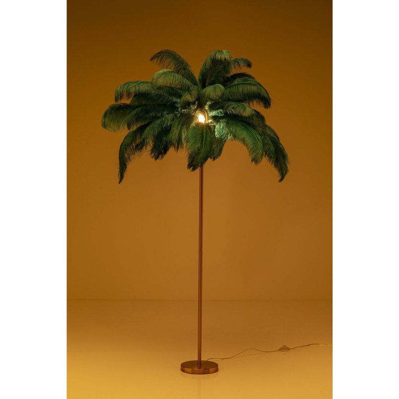 Lampadaire Feather Palm vert 165cm