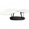 Table basse Franklin effet marbre blanc Kare Design
