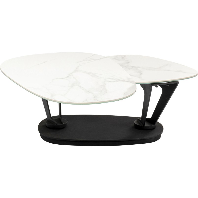 Table basse Franklin blanc 150x58cm