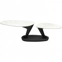Table basse Franklin 150x58cm effet marbre blanc Kare Design