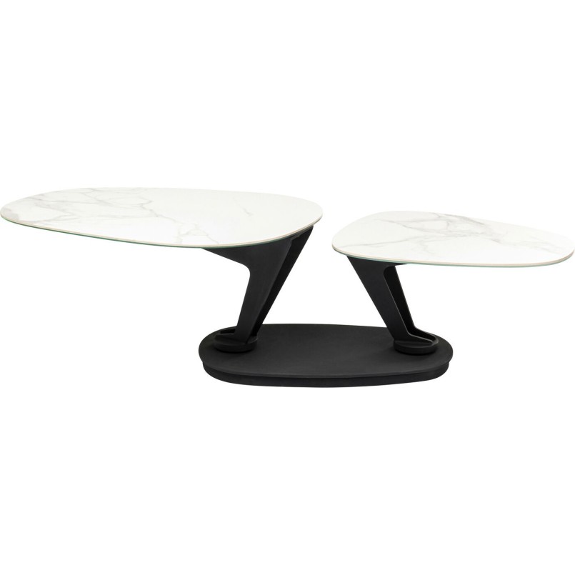 Table basse Franklin blanc 150x58cm