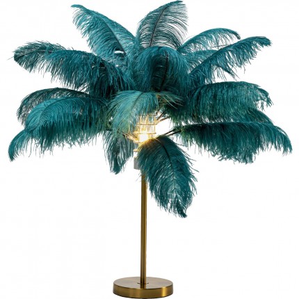 Lampe plumes vertes Kare Design