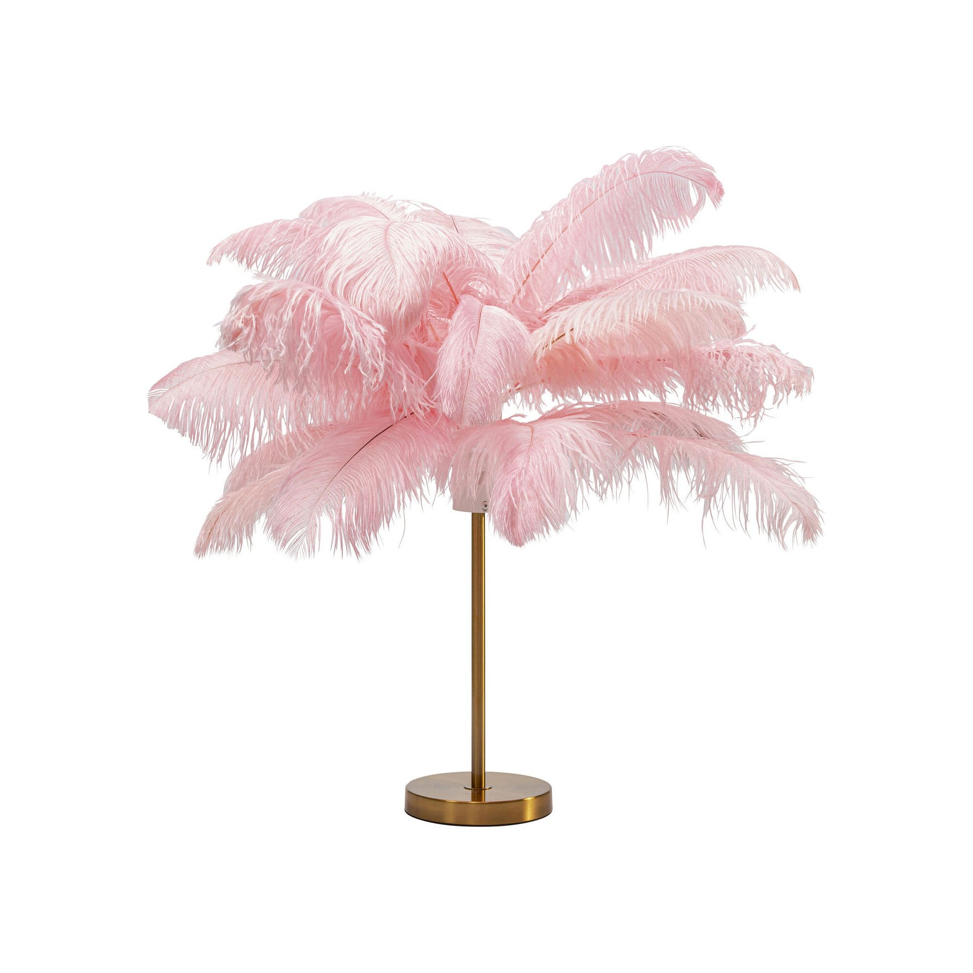 Lampe de table plumes roses Kare Design