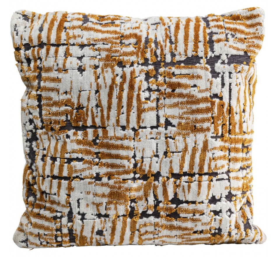 Coussin Scratched ocre Kare Design
