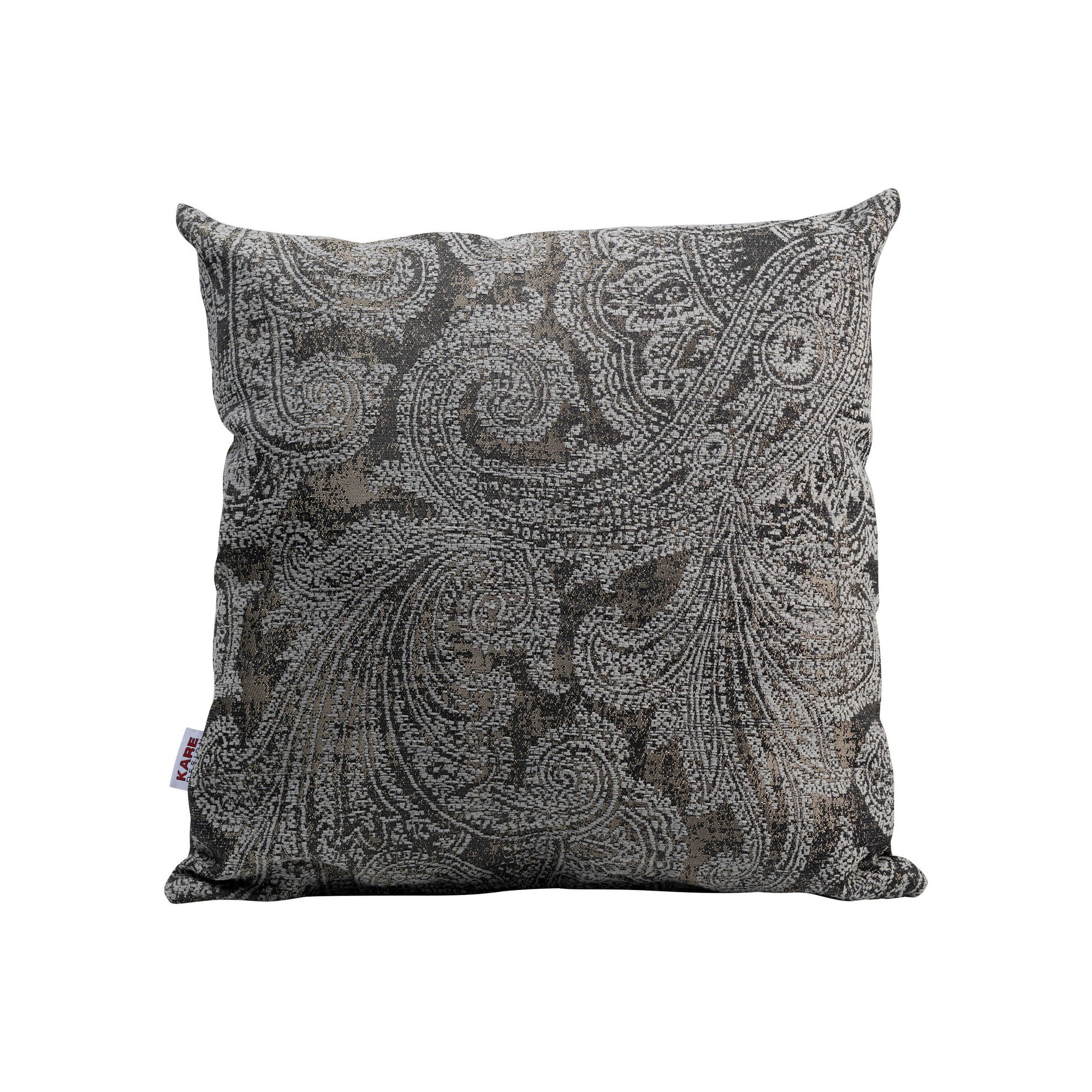 Coussin Cloé gris 40x40cm Kare Design