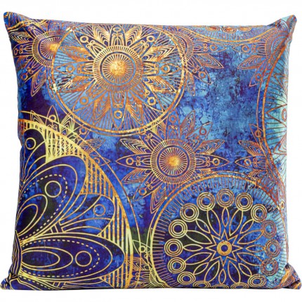 Coussin Mandala bleu 45x45cm Kare Design